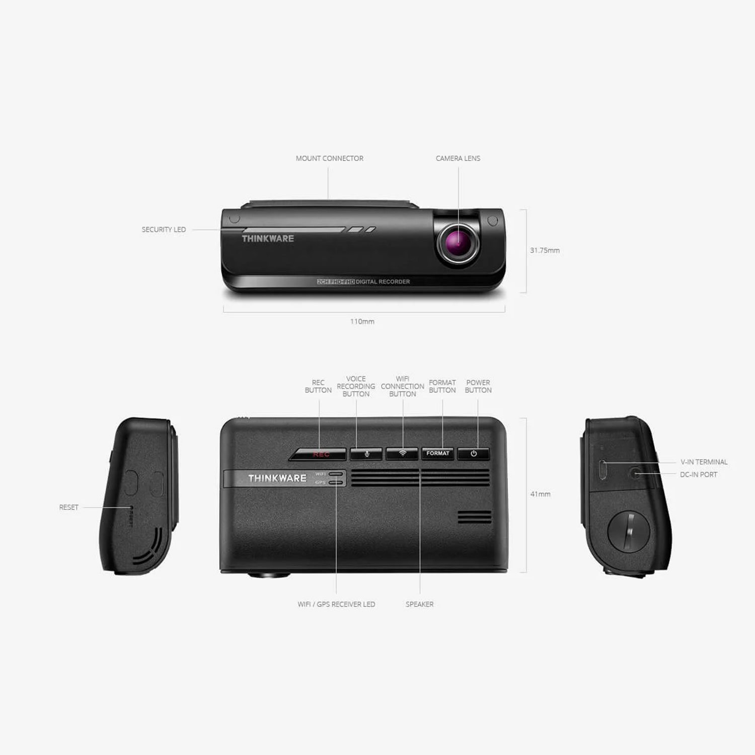 Thinkware F770 Dash Cam Dual Channel Wifi GPS 16GB – Image 3